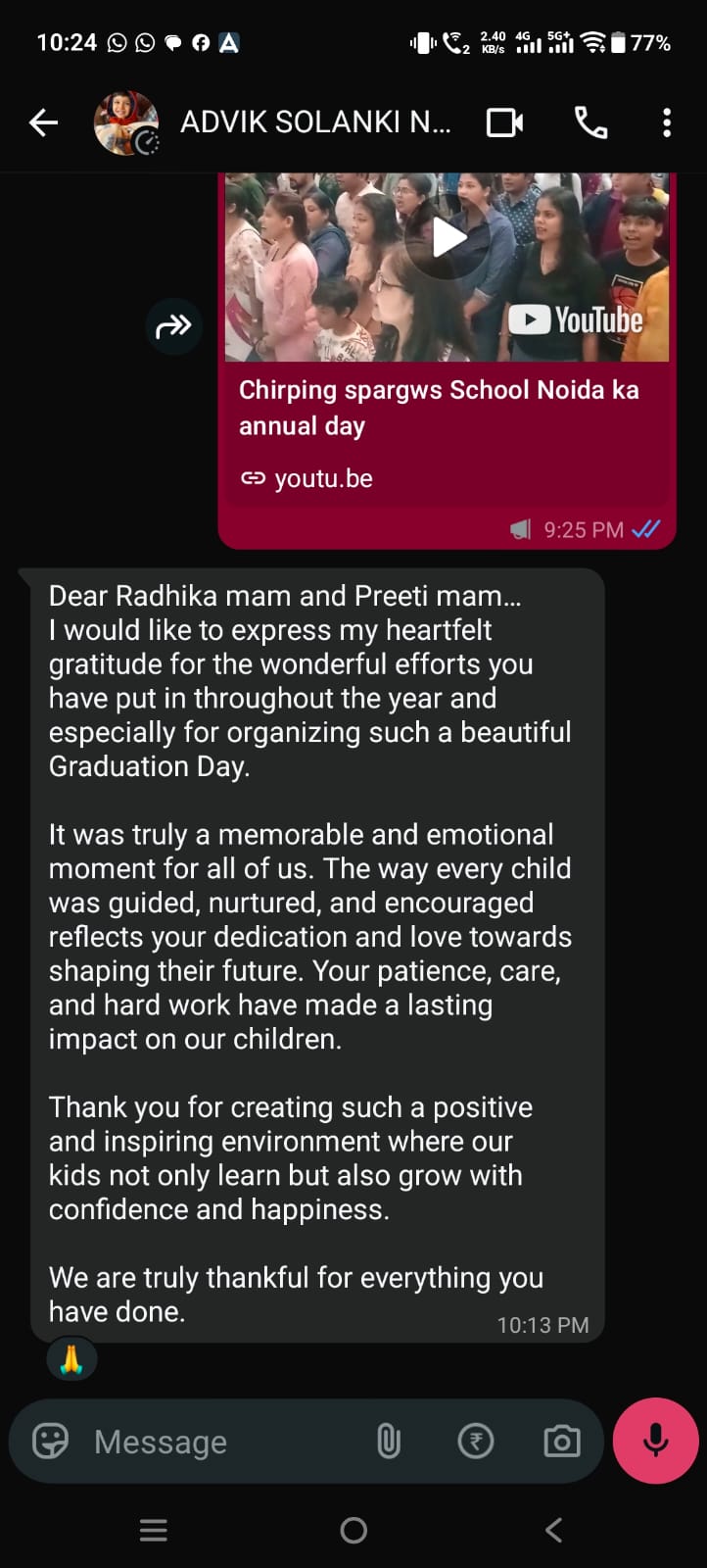 Parent Feedback