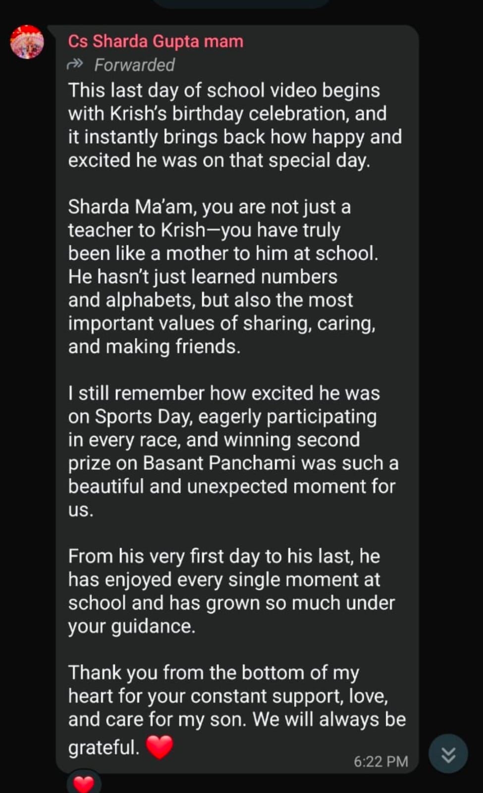 Parent Feedback