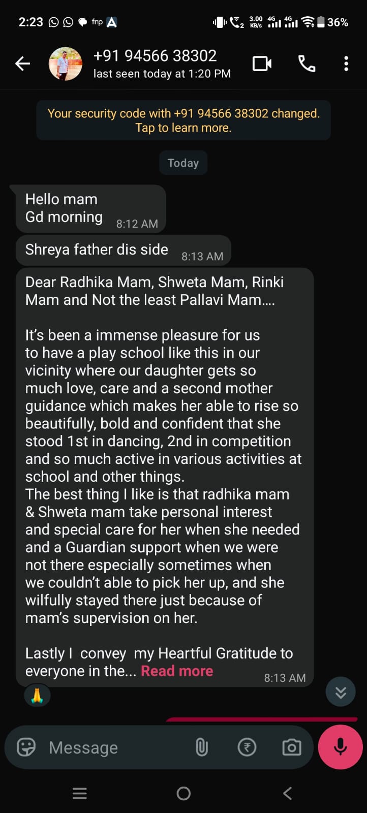 Parent Feedback